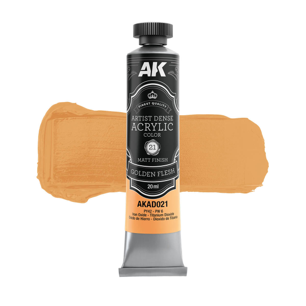 AK-Interactive: GOLDEN FLESH - Artistic Dense Acrylic
