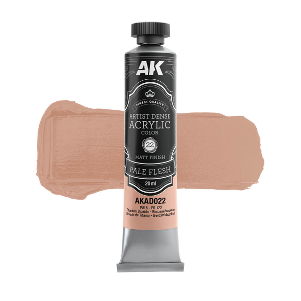 AK-Interactive:  PALE FLESH - Artistic Dense Acrylic