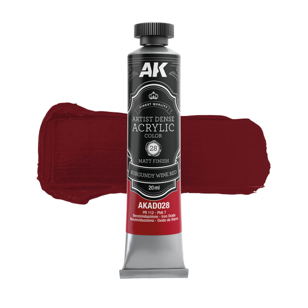 AK-Interactive: BURGUNDY WINE RED - Artistic Dense Acrylic