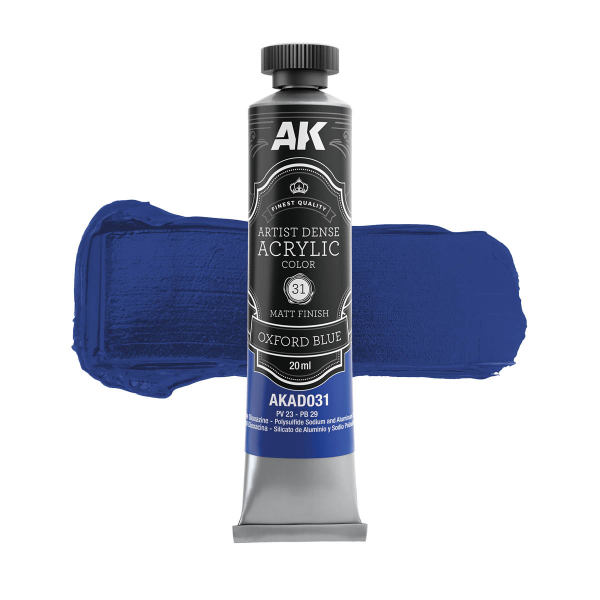 AK-Interactive: OXFORD BLUE - Artistic Dense Acrylic