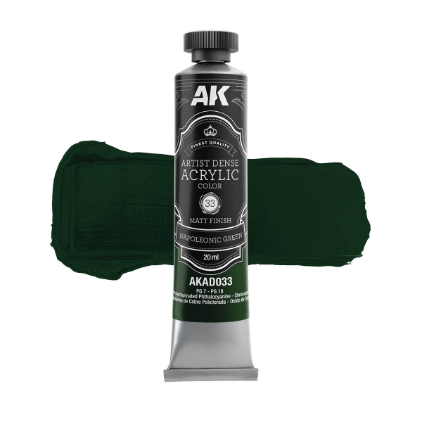 AK-Interactive: NAPOLEONIC GREEN - Artistic Dense Acrylic