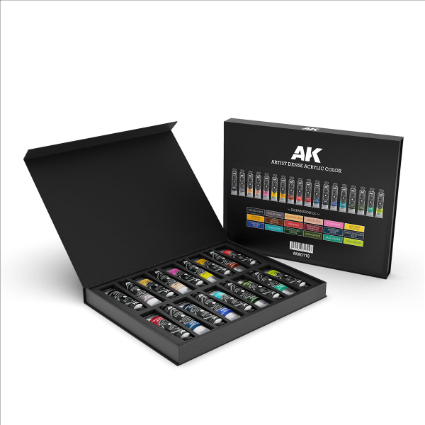 AK-Interactive: DELUXE EDITION BOX �EXPANSION 01� � ARTIST DENSE ACRYLIC COLOR