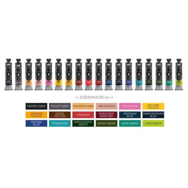 AK-Interactive: DELUXE EDITION BOX �EXPANSION 01� � ARTIST DENSE ACRYLIC COLOR