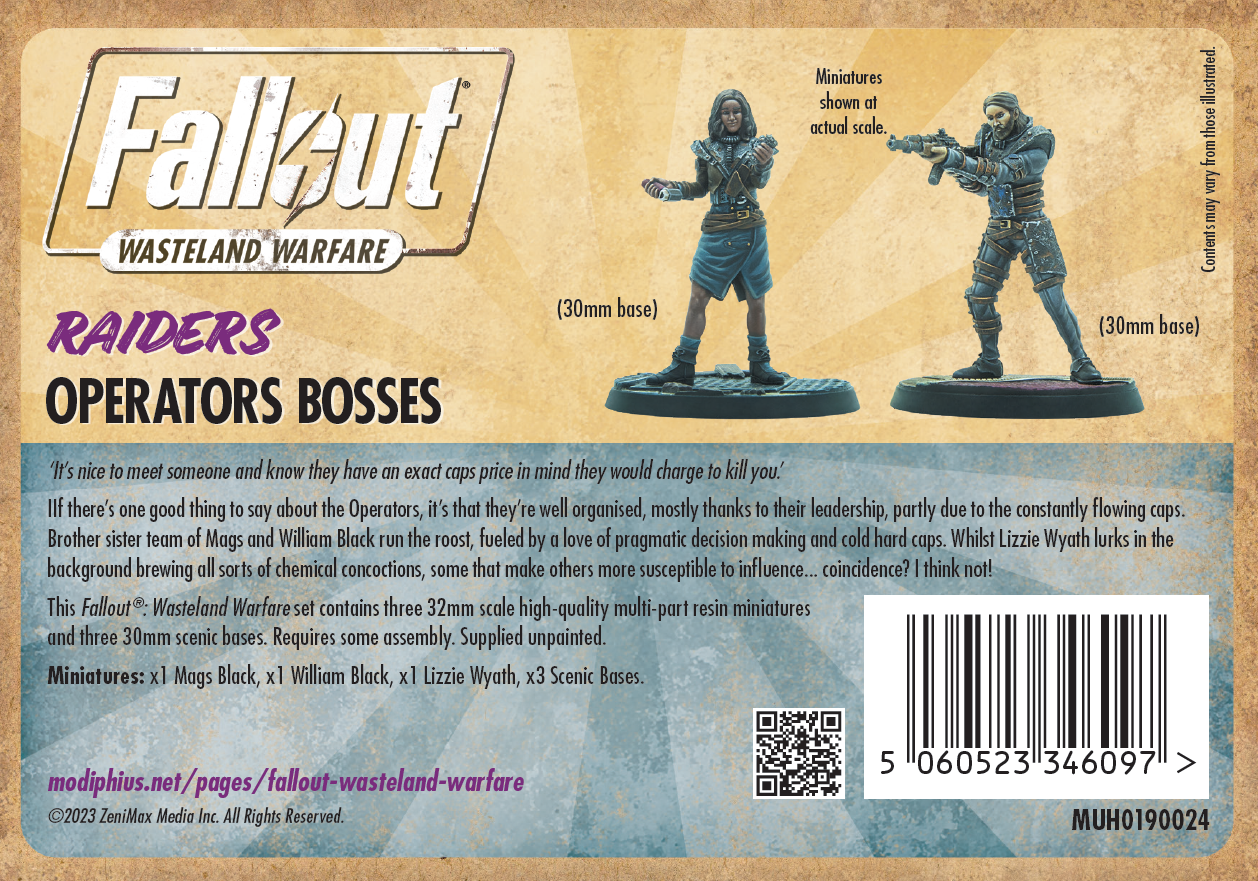 Fallout: Wasteland Warfare - Raiders: Operators Bosses