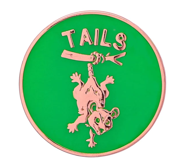 Trash Bandit Solid Metal Coin - Green and Copper