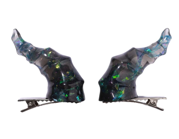 Draconic Adornments Hair Clips - Black