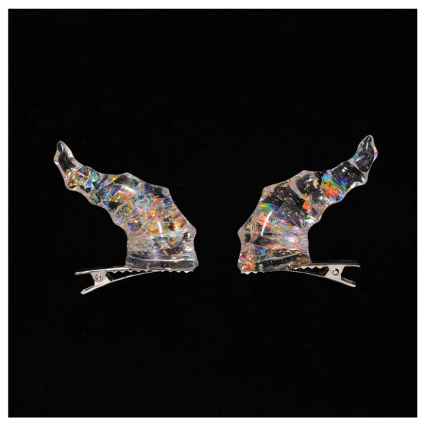 Draconic Adornments Hair Clips - Crystal