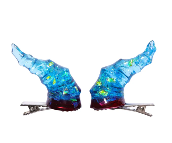 Draconic Adornments Hair Clips - Blue