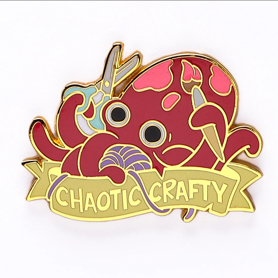 Alternative Alignments enamel pin - Chaotic Crafty