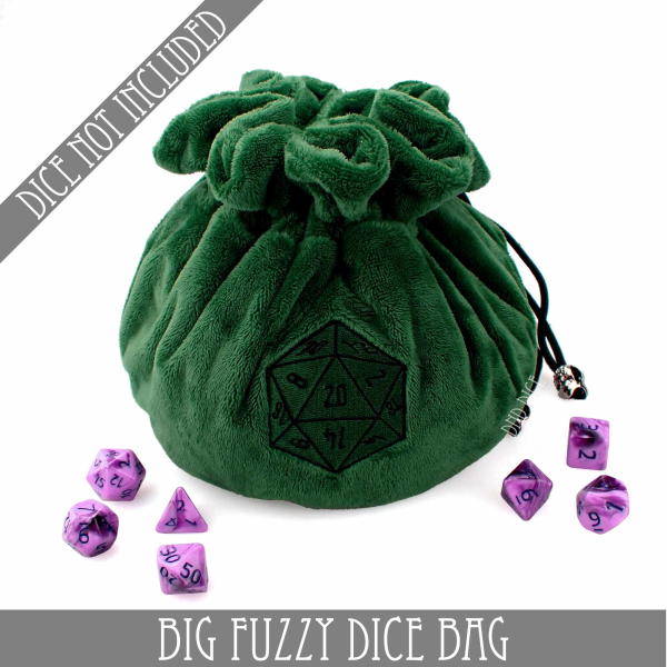 King of Crits Dice: Big Fuzzy Dice Bag #3
