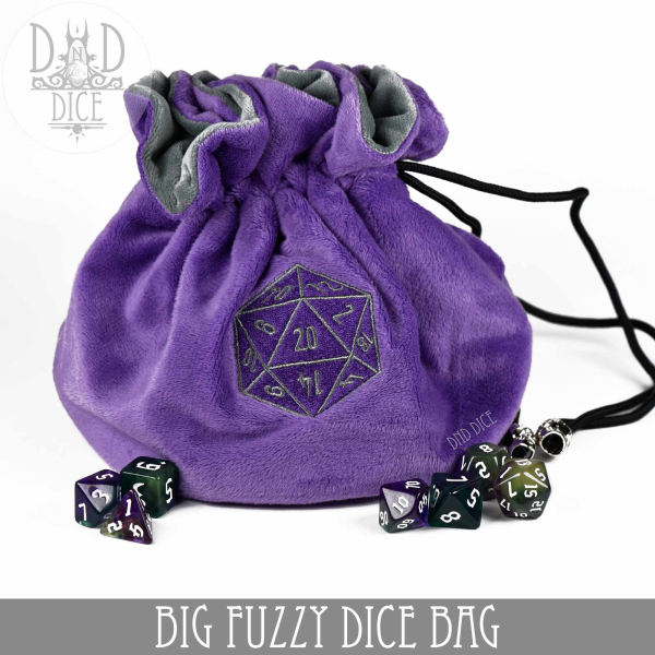 King of Crits Dice: Big Fuzzy Dice Bag #4