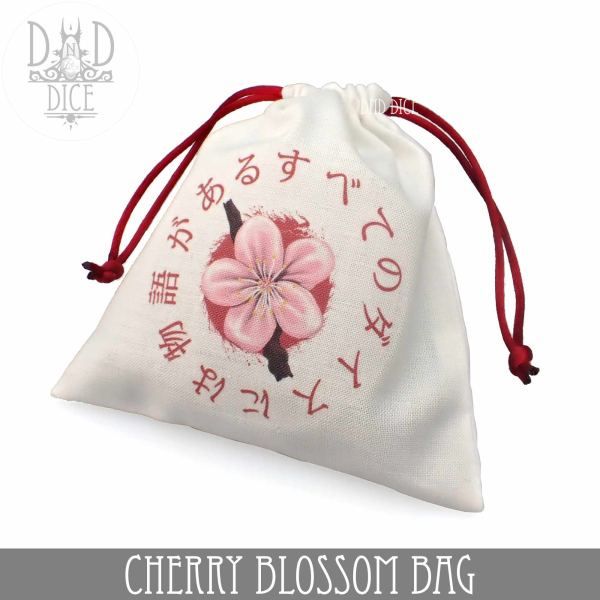 King of Crits Dice: Cherry Blossom Bag
