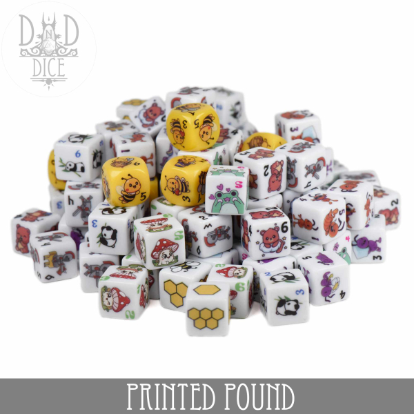 King of Crits Dice: Printed Pound of D6's