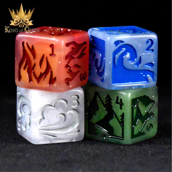 King of Crits Dice: Forces of Nature 4D6 Set