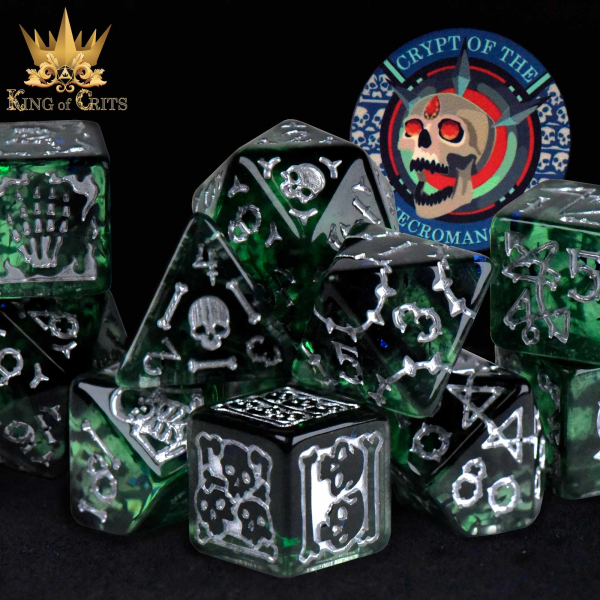 King of Crits Dice: Crypt of the Necromancer - 11 Dice Set