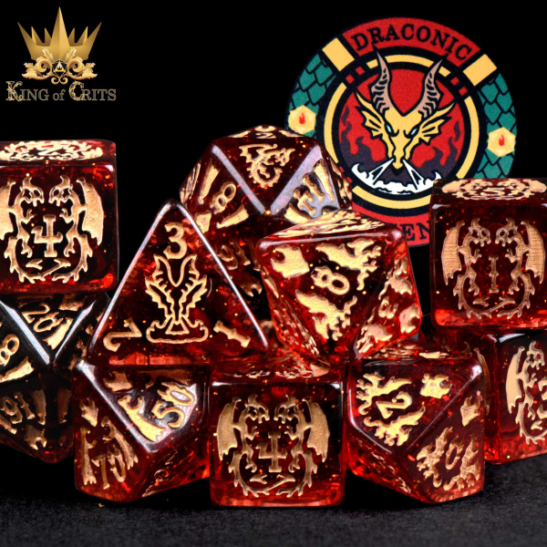 King of Crits Dice: Draconic Descent - 11 Dice Set