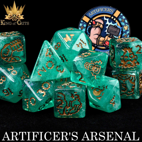 King of Crits Dice: Artificer's Arsenal - 11 Dice Set