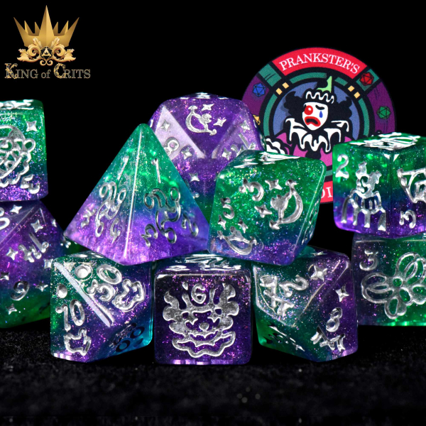 King of Crits Dice: Prankster's Paradise - 11 Dice Set