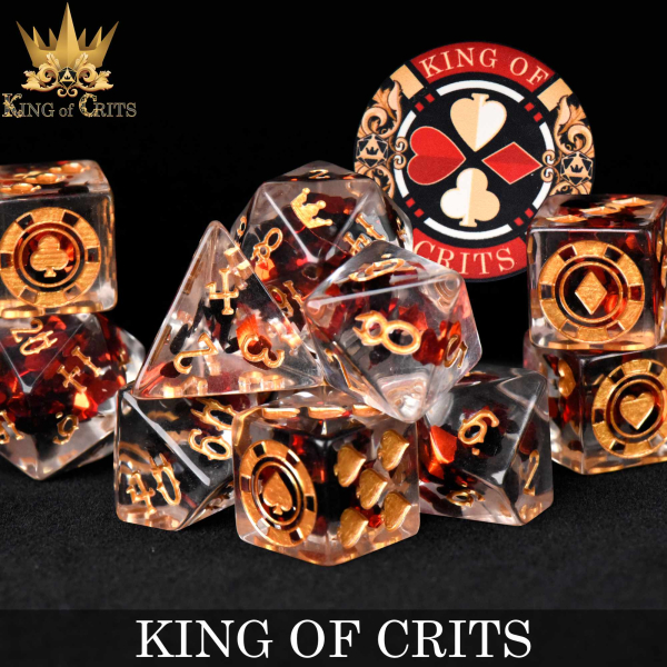 King of Crits Dice: King of Crits - 11 Dice Set