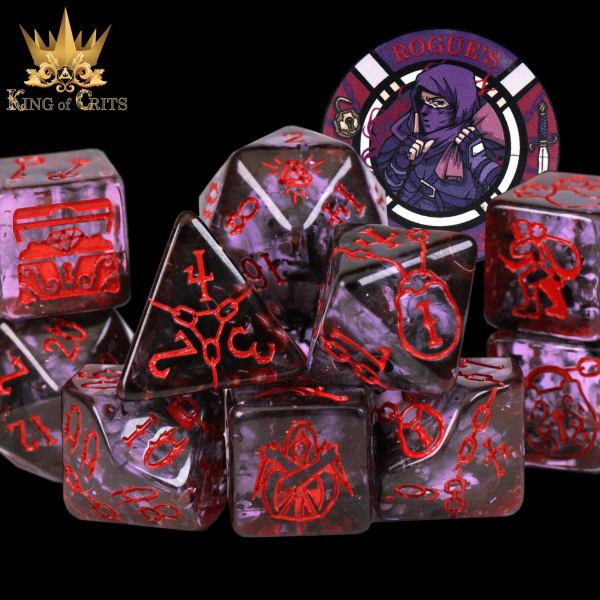 King of Crits Dice: Rogue's Rendezvous - 11 Dice Set
