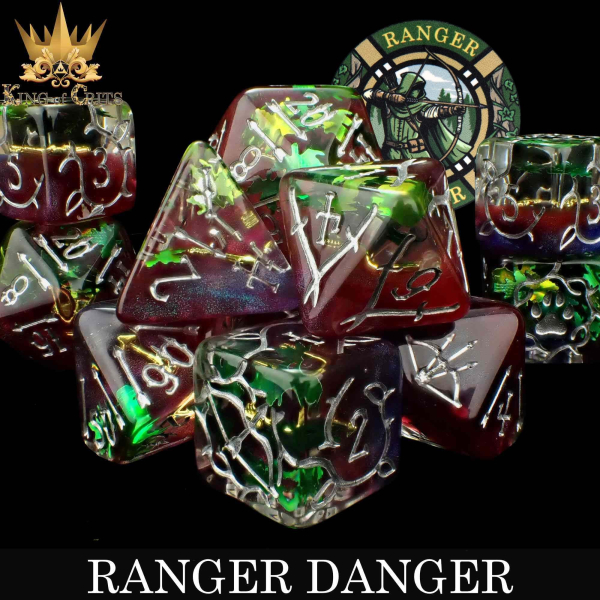 King of Crits Dice: Ranger Danger - 11 Dice Set