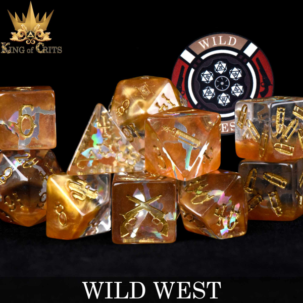 King of Crits Dice: Wild West - 11 Dice Set