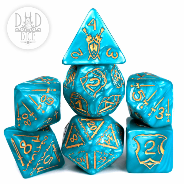King of Crits Dice: Giant Fighter Teal (Oversize)