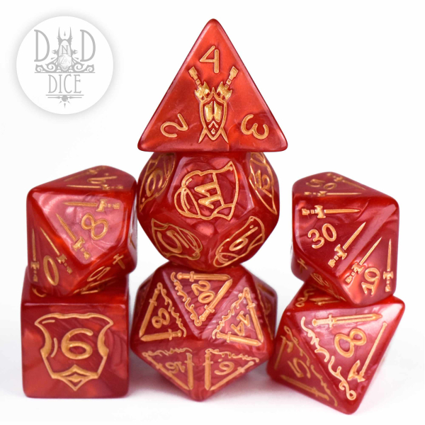 King of Crits Dice: Giant Fighter Red (Oversize)
