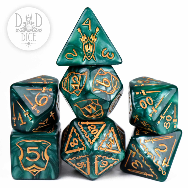 King of Crits Dice: Giant Fighter Green (Oversize)