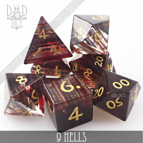 King of Crits Dice: 9 Hells Glass (Gift Box)
