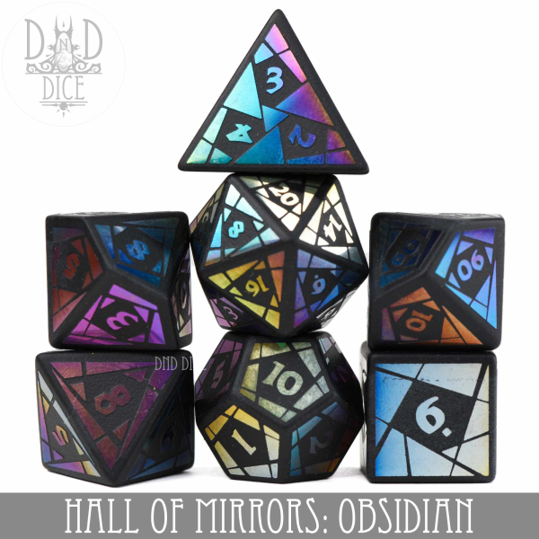 King of Crits Dice: Hall of Mirrors: Obsidian (Gift Box)