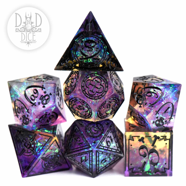 King of Crits Dice: Black Beard's Blight (Handmade)