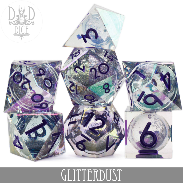 King of Crits Dice: Glitterdust (Liquid Core)
