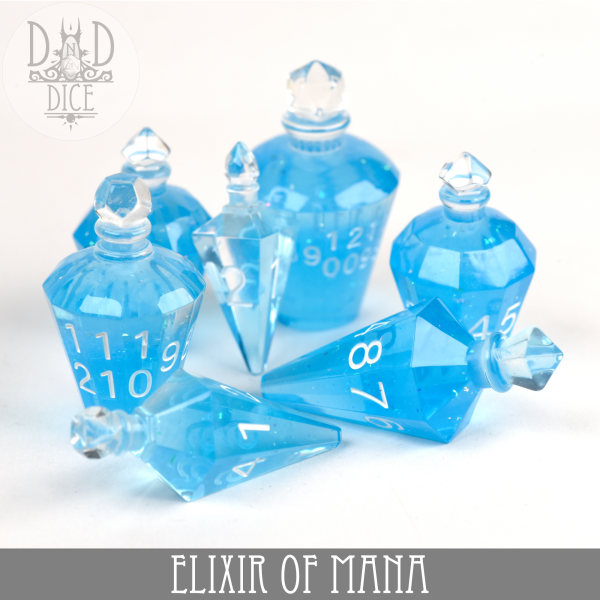 King of Crits Dice: Elixir of Mana (Handmade)