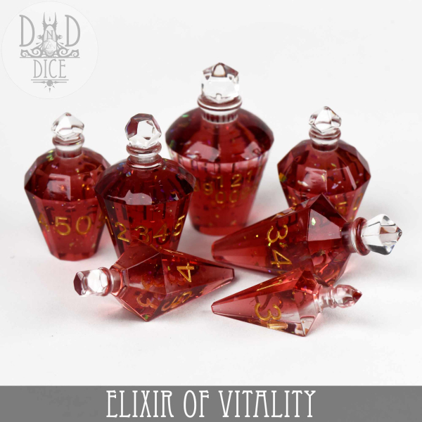 King of Crits Dice: Elixir of Vitality (Handmade)
