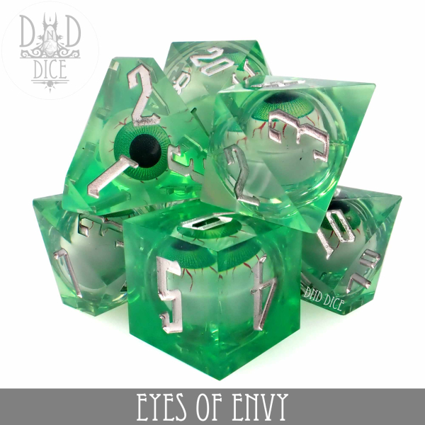 King of Crits Dice: Eyes of Envy (Liquid Core)