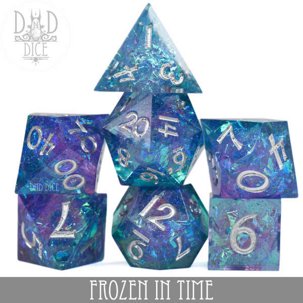King of Crits Dice: Frozen In Time (Handmade)