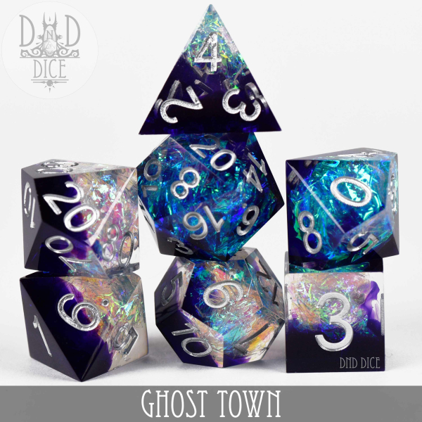 King of Crits Dice: Ghost Town (Handmade)