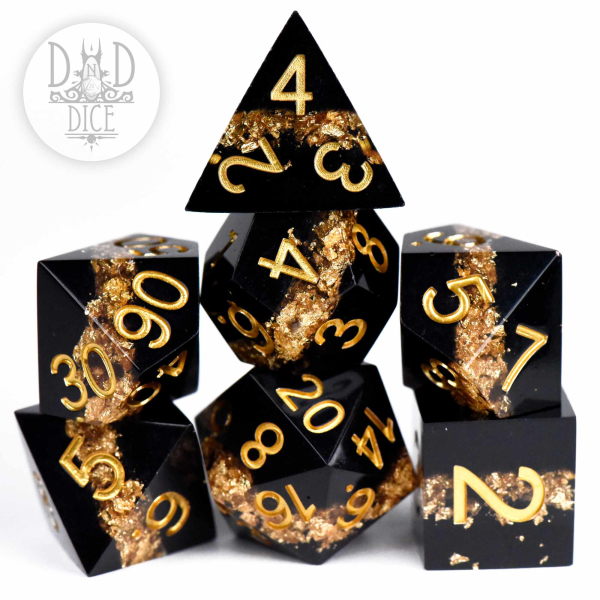 King of Crits Dice: Star Belt: Gold (Handmade)