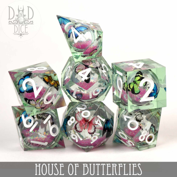 King of Crits Dice: House of Butterflies (Liquid Core)