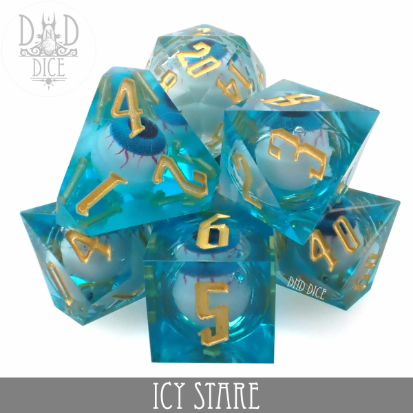 King of Crits Dice: Icy Stare (Liquid Core)