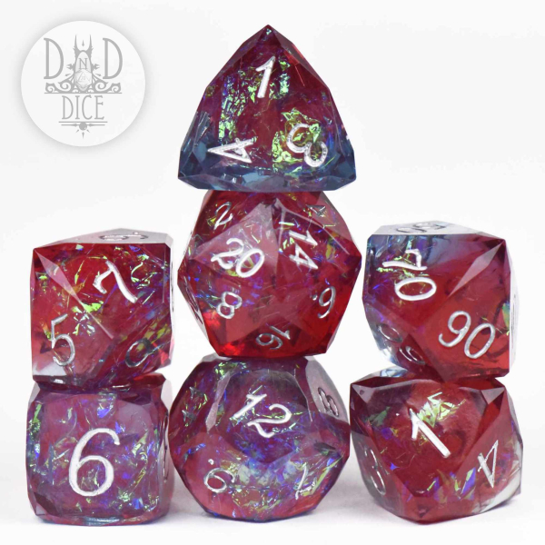 King of Crits Dice: Crown Jewels Bordeaux (Handmade)