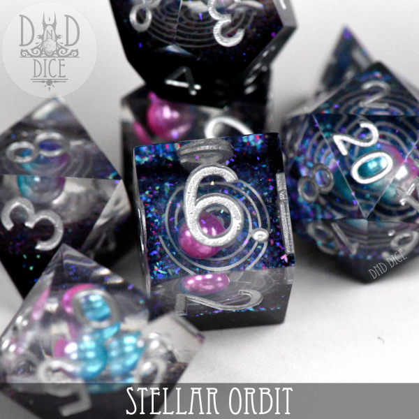 King of Crits Dice: Stellar Orbit (Handmade)