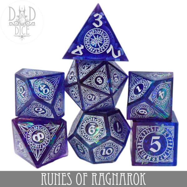 King of Crits Dice: Runes of Ragnarok (Handmade)
