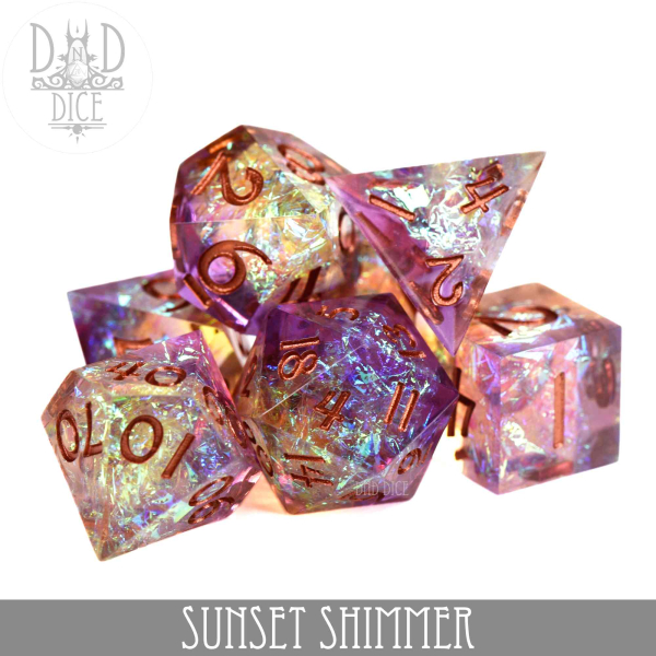 King of Crits Dice: Sunset Shimmer (Handmade)