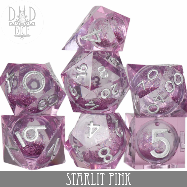 King of Crits Dice: Starlit Pink (Liquid Core)