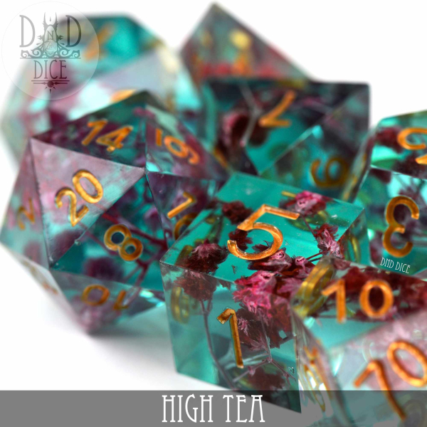 King of Crits Dice: High Tea (Handmade)