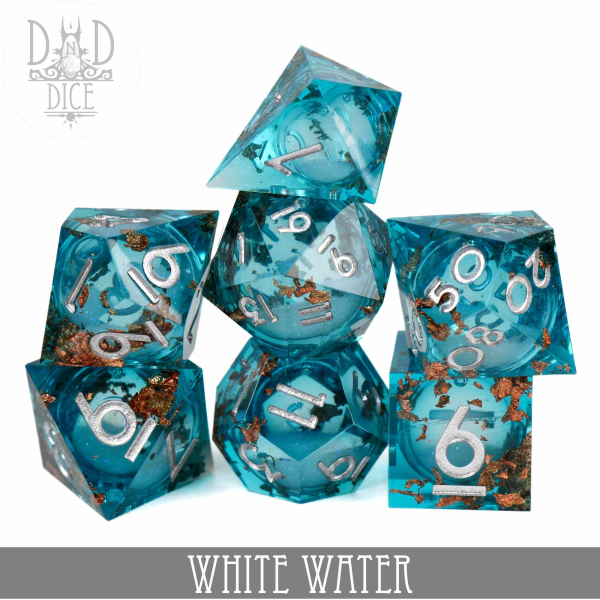 King of Crits Dice: White Water (Liquid Core)