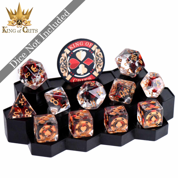 King of Crits Dice: The Crown Jewel Dice Display