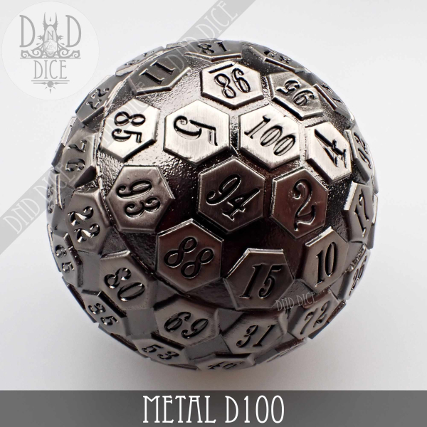 King of Crits Dice: Metal D100 -  (Gift Box) #1